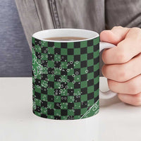Japanese Asanoha Pattern Ceramic Mug Water Breathing Slayer Dragon - Wonder Print Shop