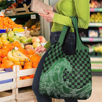 Japanese Asanoha Pattern Grocery Bag Water Breathing Slayer Dragon - Wonder Print Shop