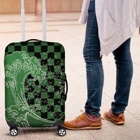 Japanese Asanoha Pattern Luggage Cover Water Breathing Slayer Dragon - Wonder Print Shop