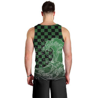 Japanese Asanoha Pattern Men Tank Top Water Breathing Slayer Dragon - Wonder Print Shop