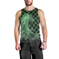 Japanese Asanoha Pattern Men Tank Top Water Breathing Slayer Dragon - Wonder Print Shop