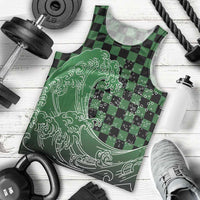 Japanese Asanoha Pattern Men Tank Top Water Breathing Slayer Dragon - Wonder Print Shop