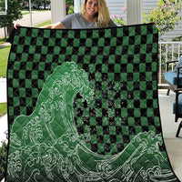 Japanese Asanoha Pattern Quilt Water Breathing Slayer Dragon - Wonder Print Shop