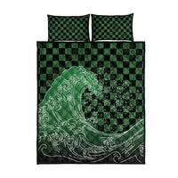 Japanese Asanoha Pattern Quilt Bed Set Water Breathing Slayer Dragon - Wonder Print Shop