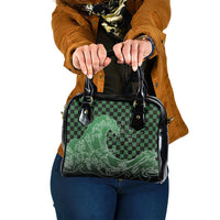 Japanese Asanoha Pattern Shoulder Handbag Water Breathing Slayer Dragon - Wonder Print Shop