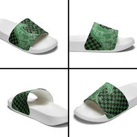 Japanese Asanoha Pattern Slide Sandals Water Breathing Slayer Dragon - Wonder Print Shop