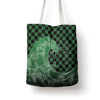 Japanese Asanoha Pattern Tote Bag Water Breathing Slayer Dragon - Wonder Print Shop