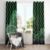 Japanese Asanoha Pattern Window Curtain Water Breathing Slayer Dragon - Wonder Print Shop