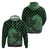Japanese Asanoha Pattern Zip Hoodie Water Breathing Slayer Dragon - Wonder Print Shop