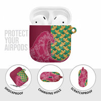 Japanese Bishamon-Kikkou Pattern AirPods Case Water Pillar Silent River Flow - Wonder Print Shop