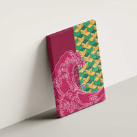 Japanese Bishamon-Kikkou Pattern Canvas Wall Art Water Pillar Silent River Flow - Wonder Print Shop