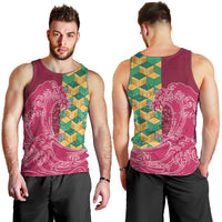 Japanese Bishamon-Kikkou Pattern Men Tank Top Water Pillar Silent River Flow - Wonder Print Shop
