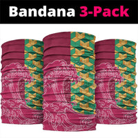 Japanese Bishamon-Kikkou Pattern Neck Gaiter Water Pillar Silent River Flow - Wonder Print Shop