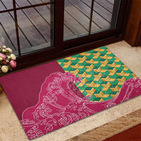 Japanese Bishamon-Kikkou Pattern Rubber Doormat Water Pillar Silent River Flow - Wonder Print Shop