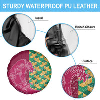 Japanese Bishamon-Kikkou Pattern Spare Tire Cover Water Pillar Silent River Flow - Wonder Print Shop