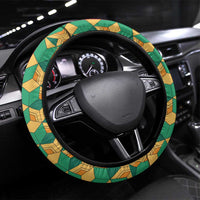 Japanese Bishamon-Kikkou Pattern Steering Wheel Cover Water Pillar Silent River Flow - Wonder Print Shop