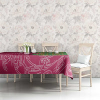 Japanese Bishamon-Kikkou Pattern Tablecloth Water Pillar Silent River Flow - Wonder Print Shop