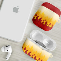 Japanese Kaen Pattern AirPods Case Flame Pillar Blazing Lion Heart - Wonder Print Shop