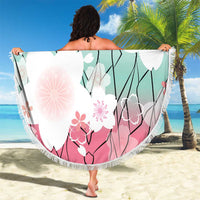Japanese Kocho Pattern Beach Blanket Insect Pillar Butterfly Flower Fairy - Wonder Print Shop