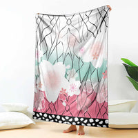 Japanese Kocho Pattern Blanket Insect Pillar Butterfly Flower Fairy - Wonder Print Shop