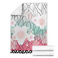 Japanese Kocho Pattern Blanket Insect Pillar Butterfly Flower Fairy - Wonder Print Shop