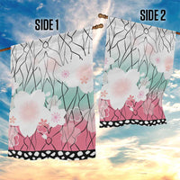 Japanese Kocho Pattern Garden Flag Insect Pillar Butterfly Flower Fairy - Wonder Print Shop