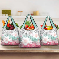 Japanese Kocho Pattern Grocery Bag Insect Pillar Butterfly Flower Fairy - Wonder Print Shop