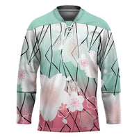 Japanese Kocho Pattern Hockey Jersey Insect Pillar Butterfly Flower Fairy - Wonder Print Shop