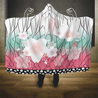 Japanese Kocho Pattern Hooded Blanket Insect Pillar Butterfly Flower Fairy - Wonder Print Shop