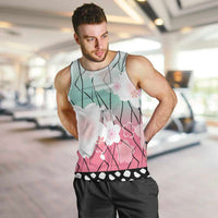 Japanese Kocho Pattern Men Tank Top Insect Pillar Butterfly Flower Fairy - Wonder Print Shop