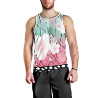 Japanese Kocho Pattern Men Tank Top Insect Pillar Butterfly Flower Fairy - Wonder Print Shop