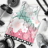 Japanese Kocho Pattern Men Tank Top Insect Pillar Butterfly Flower Fairy - Wonder Print Shop