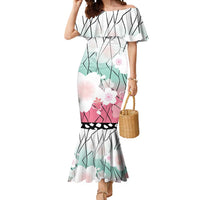 Japanese Kocho Pattern Mermaid Dress Insect Pillar Butterfly Flower Fairy - Wonder Print Shop