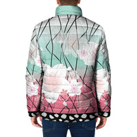 Japanese Kocho Pattern Padded Jacket Insect Pillar Butterfly Flower Fairy - Wonder Print Shop