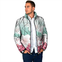 Japanese Kocho Pattern Padded Jacket Insect Pillar Butterfly Flower Fairy - Wonder Print Shop