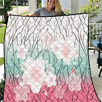 Japanese Kocho Pattern Quilt Insect Pillar Butterfly Flower Fairy - Wonder Print Shop