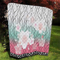 Japanese Kocho Pattern Quilt Insect Pillar Butterfly Flower Fairy - Wonder Print Shop