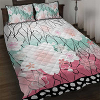 Japanese Kocho Pattern Quilt Bed Set Insect Pillar Butterfly Flower Fairy - Wonder Print Shop