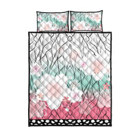 Japanese Kocho Pattern Quilt Bed Set Insect Pillar Butterfly Flower Fairy - Wonder Print Shop