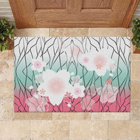 Japanese Kocho Pattern Rubber Doormat Insect Pillar Butterfly Flower Fairy - Wonder Print Shop