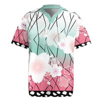 Japanese Kocho Pattern Rugby Jersey Insect Pillar Butterfly Flower Fairy - Wonder Print Shop