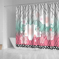 Japanese Kocho Pattern Shower Curtain Insect Pillar Butterfly Flower Fairy - Wonder Print Shop