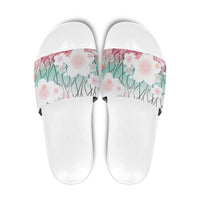 Japanese Kocho Pattern Slide Sandals Insect Pillar Butterfly Flower Fairy - Wonder Print Shop