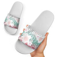 Japanese Kocho Pattern Slide Sandals Insect Pillar Butterfly Flower Fairy - Wonder Print Shop