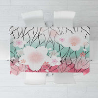 Japanese Kocho Pattern Tablecloth Insect Pillar Butterfly Flower Fairy - Wonder Print Shop