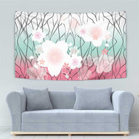 Japanese Kocho Pattern Tapestry Insect Pillar Butterfly Flower Fairy - Wonder Print Shop