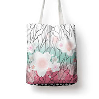 Japanese Kocho Pattern Tote Bag Insect Pillar Butterfly Flower Fairy - Wonder Print Shop