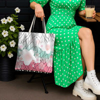 Japanese Kocho Pattern Tote Bag Insect Pillar Butterfly Flower Fairy - Wonder Print Shop