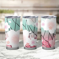 Japanese Kocho Pattern Tumbler Cup Insect Pillar Butterfly Flower Fairy - Wonder Print Shop
