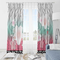 Japanese Kocho Pattern Window Curtain Insect Pillar Butterfly Flower Fairy - Wonder Print Shop